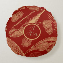 Vintage Whale Nursery Red