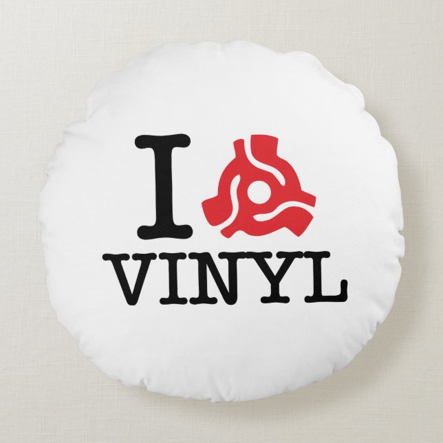 Cojín Redondo Vinyl adaptador I 45 (Anverso)