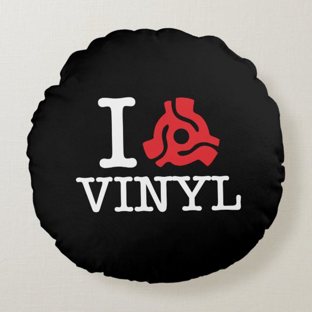 Cojín Redondo Vinyl adaptador I 45 (Anverso)