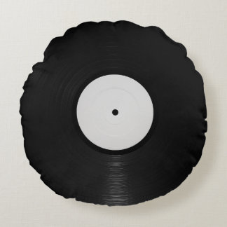 Cojín Redondo Vinyl Record