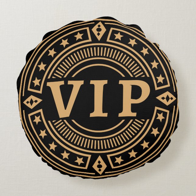 Cojín Redondo VIP Funny Home Accent Pillow for Mom or Dad (Reverso)