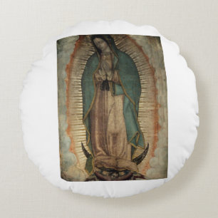 Cojín Redondo Virgen de Guadalupe