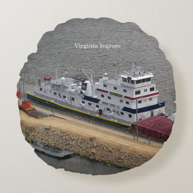 Cojín Redondo Virginia Ingram round pillow (Anverso)