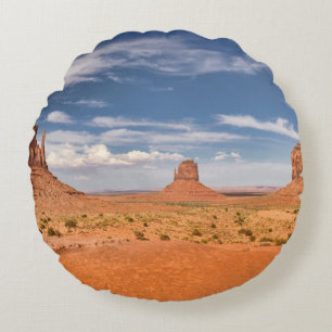 Cojín Redondo Vista de las manoplas, valle del monumento