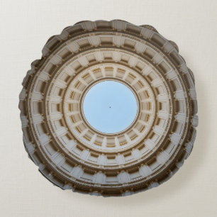 Cojín Redondo Vista simétrica de gusano de un gran domo