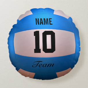 Cojín Redondo Voleibol azul