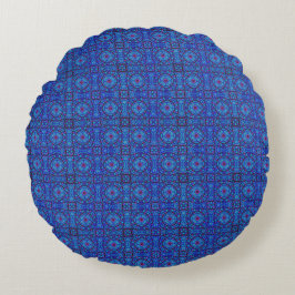 Cojín Redondo Volos Azul