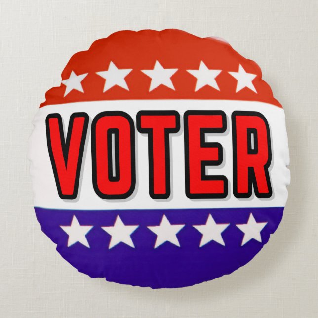 Cojín Redondo Votante (Anverso)