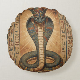 Cojín Redondo Wadjet – Ägyptische Schlangengöttin´7