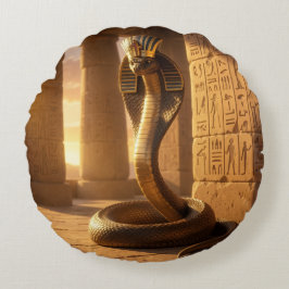Cojín Redondo Wadjet – Egyptian Cobra Goddess´6