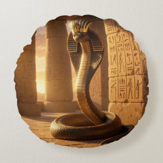 Cojín Redondo Wadjet – Egyptian Cobra Goddess´6