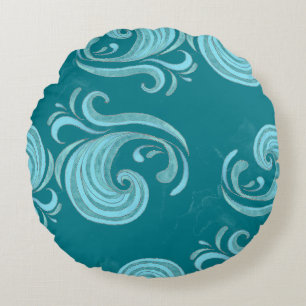 Cojín Redondo Wave Swirls
