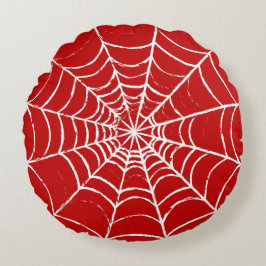 Cojín Redondo Web roja
