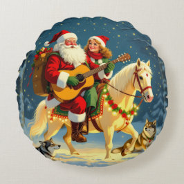 Cojín Redondo „Weihnachtliche Harmonie“