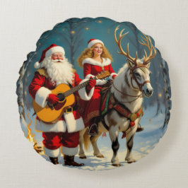 Cojín Redondo „Weihnachtliche Harmonie“