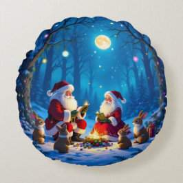 Cojín Redondo „Weihnachtliche Harmonie“