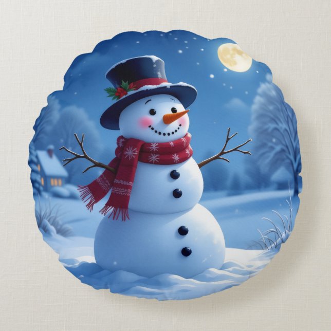 Cojín Redondo „Weihnachtliche Harmonie“ (Anverso)