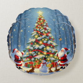 Cojín Redondo „Weihnachtliche Harmonie“