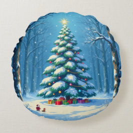 Cojín Redondo „Weihnachtliche Harmonie“