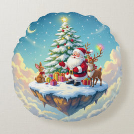Cojín Redondo „Weihnachtliche Harmonie“