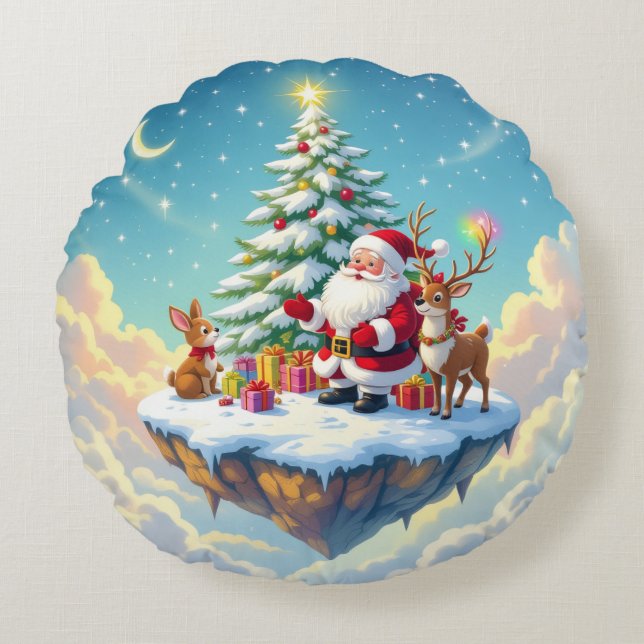 Cojín Redondo „Weihnachtliche Harmonie“ (Anverso)
