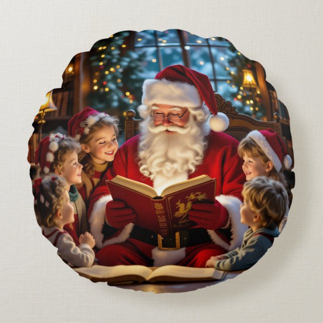 Cojín Redondo „Weihnachtliche Harmonie“ (Anverso)