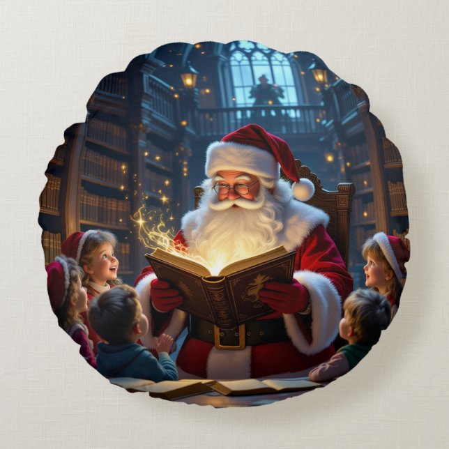 Cojín Redondo „Weihnachtliche Harmonie“ (Anverso)