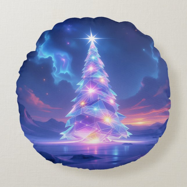 Cojín Redondo „Weihnachtliche Harmonie“ (Anverso)