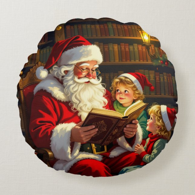 Cojín Redondo „Weihnachtliche Harmonie“ (Anverso)