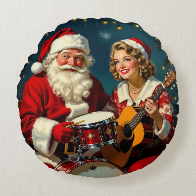 Cojín Redondo „Weihnachtliche Harmonie“ (Anverso)