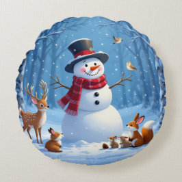 Cojín Redondo „Weihnachtliche Harmonie“