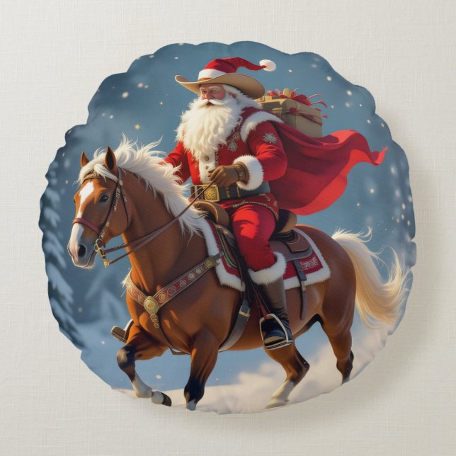 Cojín Redondo „Weihnachtliche Harmonie“ (Anverso)