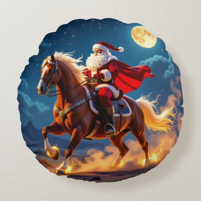 Cojín Redondo „Weihnachtliche Harmonie“ (Anverso)