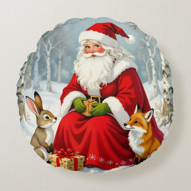 Cojín Redondo „Weihnachtliche Harmonie“ (Anverso)