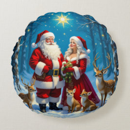 Cojín Redondo „Weihnachtliche Harmonie“