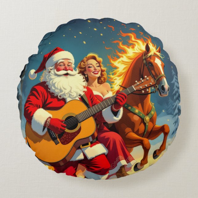 Cojín Redondo „Weihnachtliche Harmonie“ (Anverso)