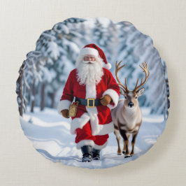 Cojín Redondo „Weihnachtliche Harmonie“
