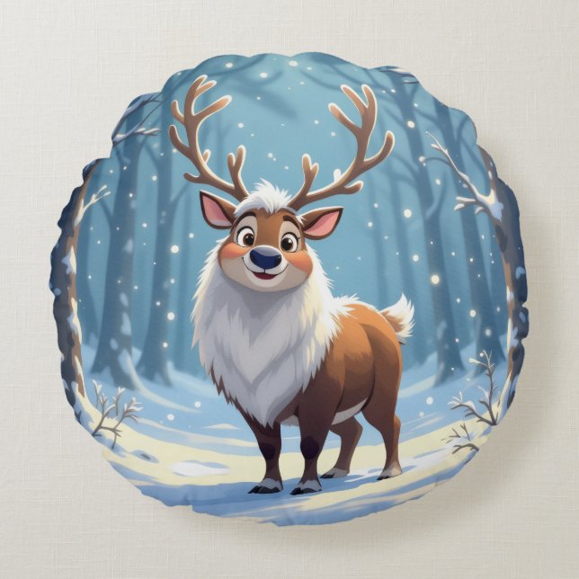 Cojín Redondo „Weihnachtliche Harmonie“ (Anverso)