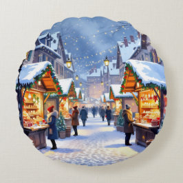 Cojín Redondo „Weihnachtliche Harmonie“