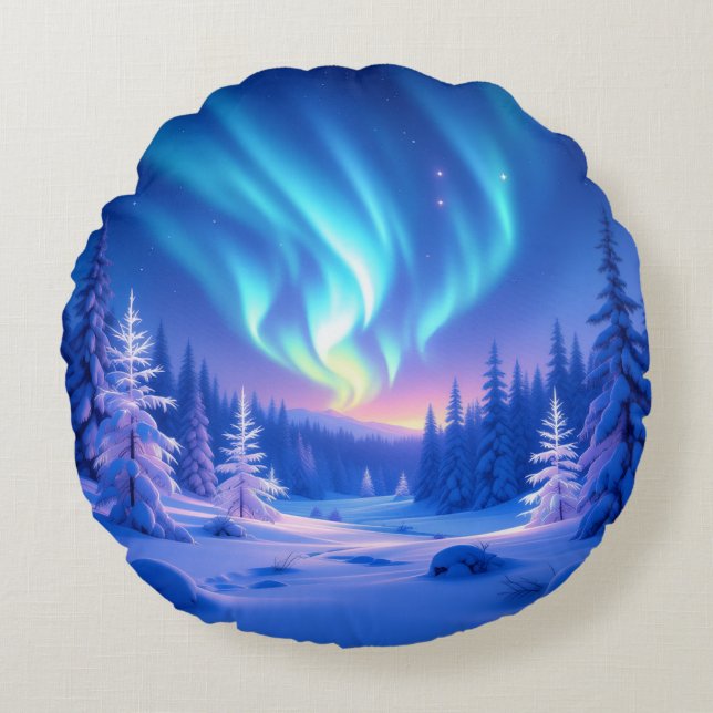 Cojín Redondo „Weihnachtliche Harmonie“ (Anverso)