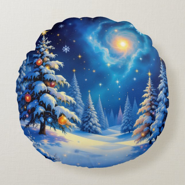 Cojín Redondo „Weihnachtliche Harmonie“ (Anverso)