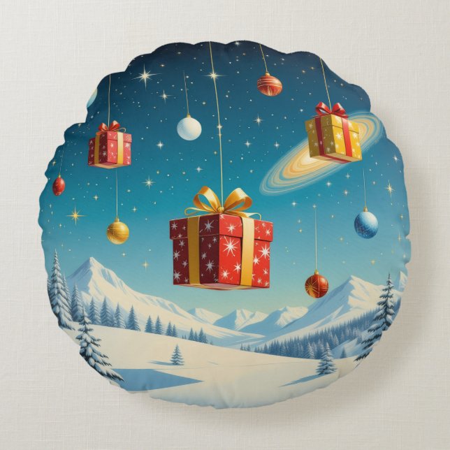 Cojín Redondo „Weihnachtliche Harmonie“ (Anverso)