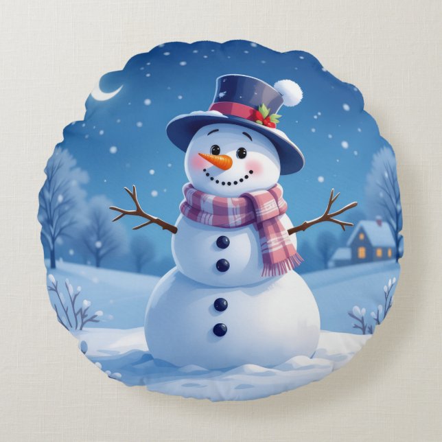 Cojín Redondo „Weihnachtliche Harmonie“ (Anverso)