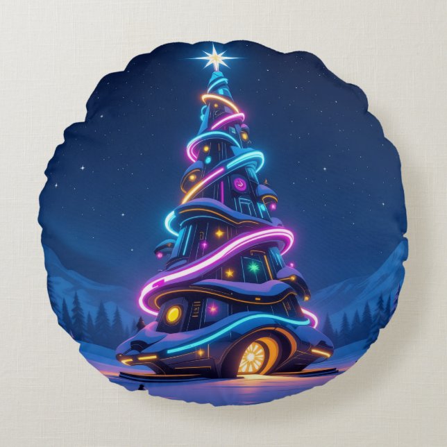 Cojín Redondo „Weihnachtliche Harmonie“ (Anverso)