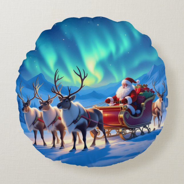 Cojín Redondo „Weihnachtliche Harmonie“ (Anverso)