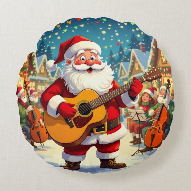 Cojín Redondo „Weihnachtliche Harmonie“ (Anverso)