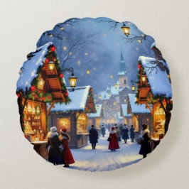 Cojín Redondo „Weihnachtliche Harmonie“