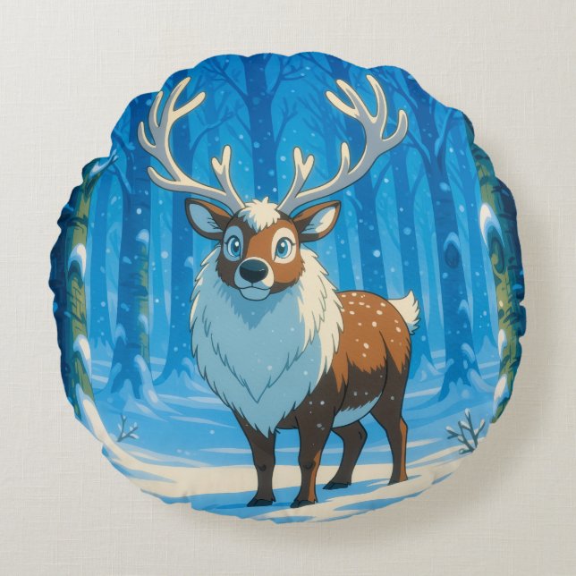 Cojín Redondo „Weihnachtliche Harmonie“ (Anverso)