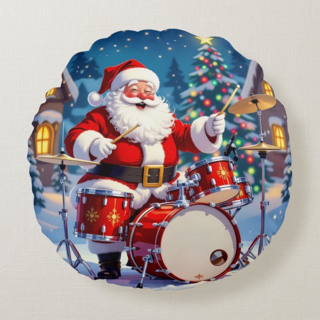 Cojín Redondo „Weihnachtliche Harmonie“ (Anverso)