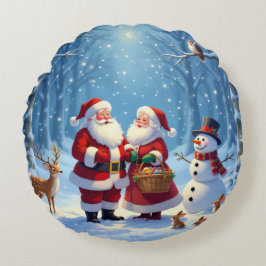 Cojín Redondo „Weihnachtliche Harmonie“